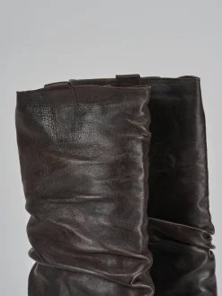 Hot Stivali tacco 8cm pelle testa Donna Stivali Tacco Alto