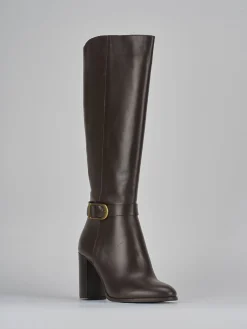 New Stivali tacco 8cm pelle testa Donna Stivali Tacco Alto