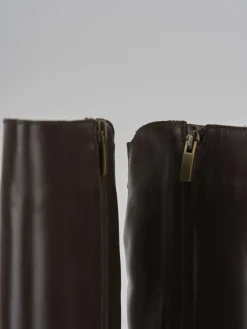 New Stivali tacco 8cm pelle testa Donna Stivali Tacco Alto