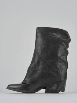 New Stivali tacco 7cm pelle testa Donna Stivali Tacco Alto