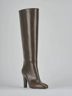 Best Stivali tacco 9cm pelle testa Donna Stivali Tacco Alto