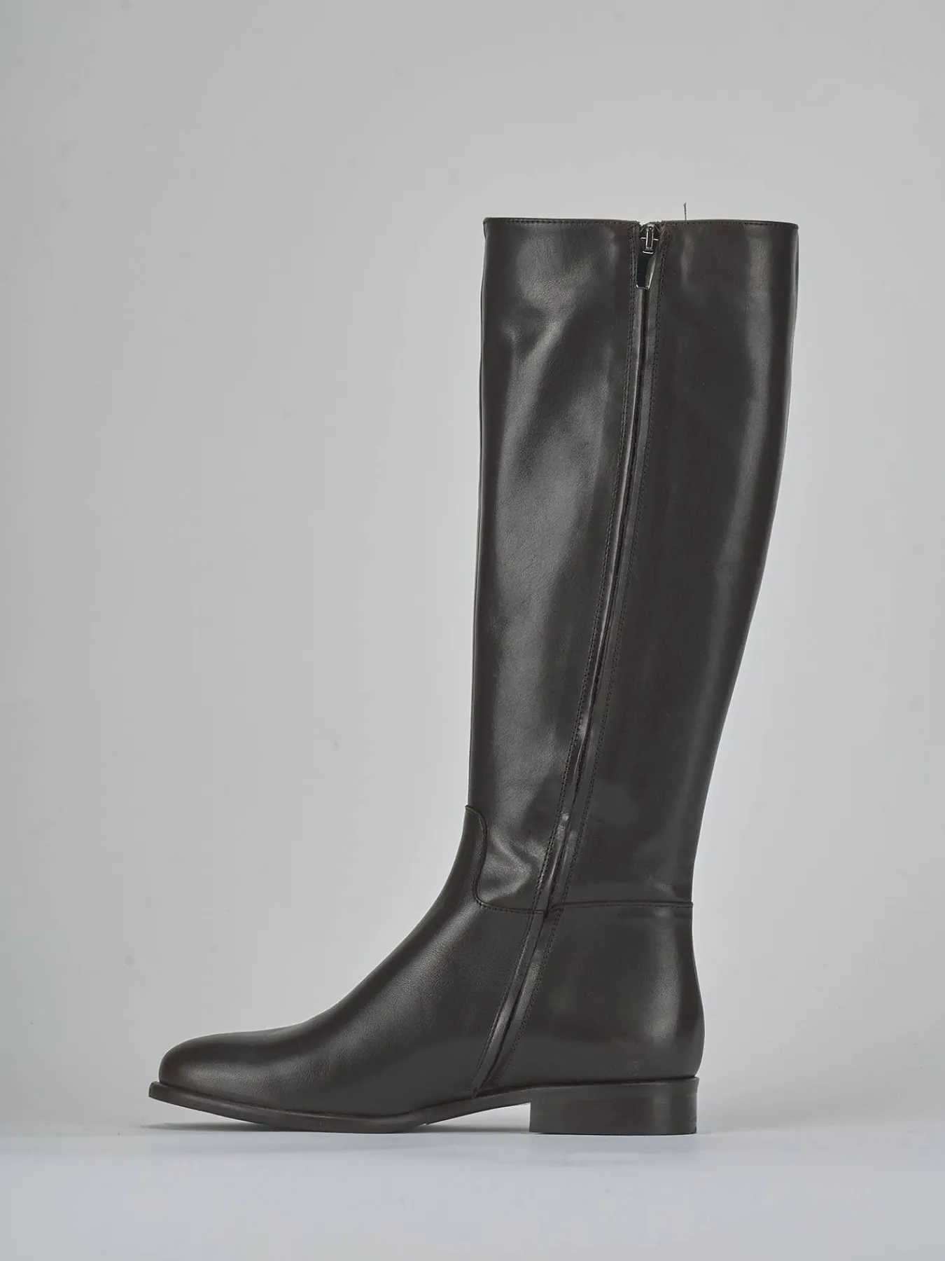 Best Stivali tacco 2cm pelle testa Donna Stivali Tacco Basso