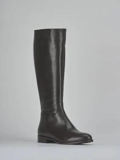 Best Stivali tacco 2cm pelle testa Donna Stivali Tacco Basso