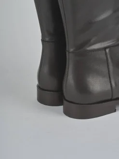 Best Stivali tacco 2cm pelle testa Donna Stivali Tacco Basso