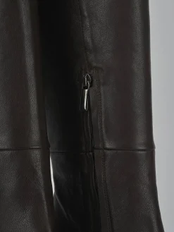 Online Stivali tacco 8cm pelle testa Donna Stivali Tacco Alto