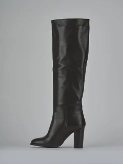 Outlet Stivali tacco 8cm pelle testa Donna Stivali Tacco Alto