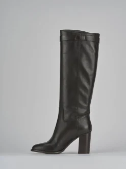 Stivali tacco 8cm pelle testa Donna Stivali Tacco Alto