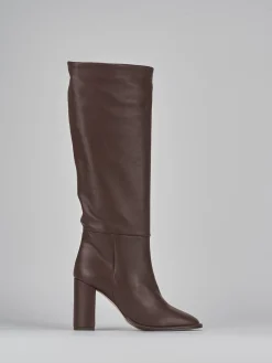 New Stivali tacco 9cm pelle testa Donna Stivali Tacco Alto