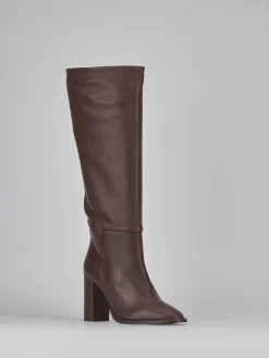 New Stivali tacco 9cm pelle testa Donna Stivali Tacco Alto