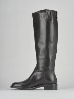 Discount Stivali tacco 2cm pelle testa Donna Stivali Tacco Basso