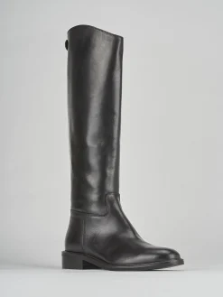 Discount Stivali tacco 2cm pelle testa Donna Stivali Tacco Basso