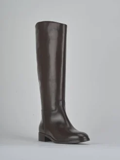 Best Stivali tacco 3cm pelle testa Donna Stivali Tacco Basso