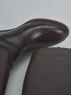 Best Stivali tacco 3cm pelle testa Donna Stivali Tacco Basso