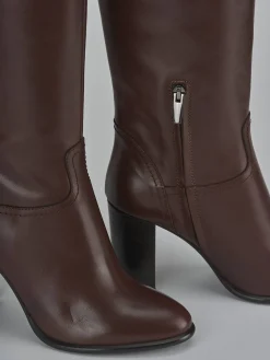 Best Stivali tacco 8cm pelle testa Donna Stivali Tacco Alto