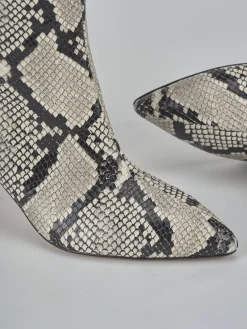 Outlet Stivali tacco 7cm pitone Donna Stivali Tacco Alto