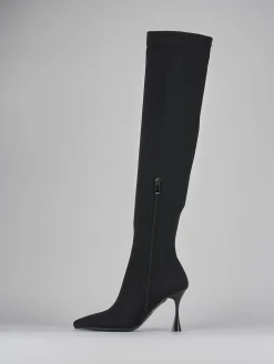 Discount Stivali tacco 8cm tessuto Donna Stivali Tacco Alto