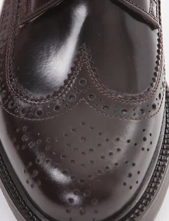 Best Stringata con fondo cuoio e soletto in vera pelle testa Uomo Stringate