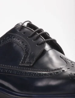 Online Stringata con fondo cuoio e soletto in vera pelle Uomo Stringate