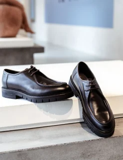 Hot Stringata tacco 3 cm pelle Donna Stringate