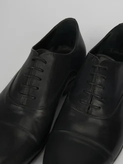 Stringata tacco 1 cm pelle Uomo Stringate