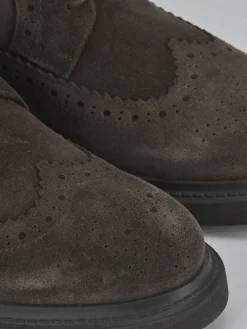 Online Stringate camoscio testa Uomo Stringate