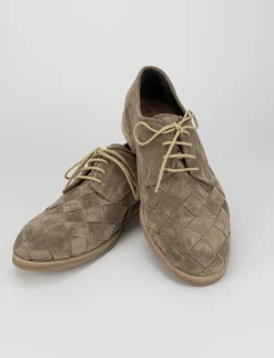 Stringate tacco 1cm camoscio Uomo Stringate