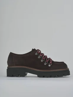 Clearance Stringate tacco 3cm camoscio testa Donna Stringate