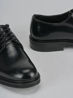 Discount Stringate tacco 2cm pelle Donna Stringate