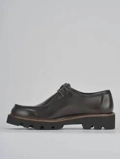 Online Stringate tacco 1cm pelle testa Donna Stringate