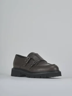 Discount Stringate tacco 2cm pelle testa Donna Stringate