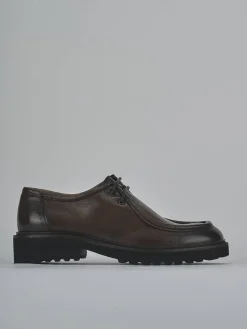 Outlet Stringate tacco 2cm pelle testa Donna Stringate