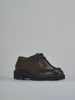 Outlet Stringate tacco 2cm pelle testa Donna Stringate