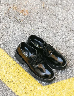 Hot Stringate tacco 2cm pelle Donna Stringate