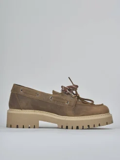 Outlet Stringate tacco 5cm pelle Donna Stringate