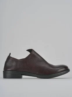 Stringate tacco 1cm pelle bordo' Donna Stringate