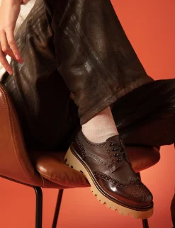 Best Stringate tacco 2cm pelle testa Donna Stringate