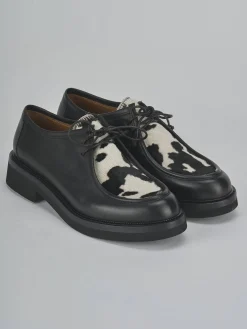 Clearance Stringate tacco 2cm pelle Donna Stringate