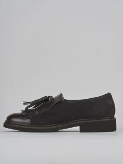 Stringate tacco 2cm pelle testa Donna Stringate