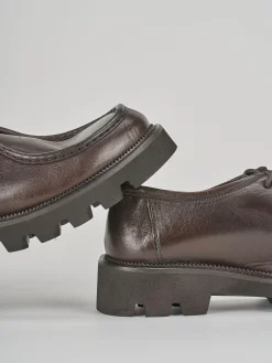 Stringate tacco 1cm pelle testa Donna Stringate