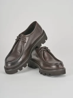 Stringate tacco 1cm pelle testa Donna Stringate