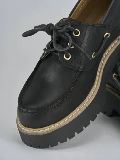 Discount Stringate tacco 3cm pelle Donna Stringate