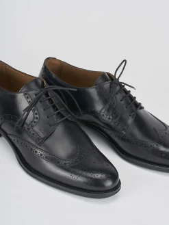 Online Stringate tacco 1cm pelle Uomo Stringate