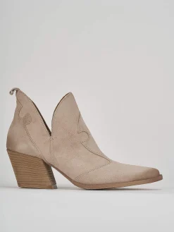 Clearance Tronchetto tacco 7 cm camoscio Donna Stivaletti Tacco Alto