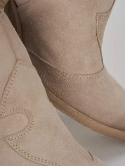 Clearance Tronchetto tacco 7 cm camoscio Donna Stivaletti Tacco Alto