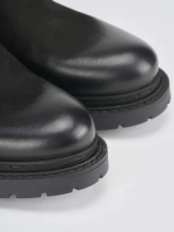 New Tronchetto tacco 2 cm nabuk Donna Stivaletti Tacco Basso