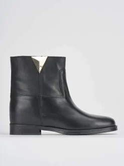 Tronchetto tacco 1 cm pelle Donna Stivaletti Tacco Basso