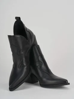 Sale Tronchetto tacco 7 cm pelle Donna Stivaletti Tacco Alto